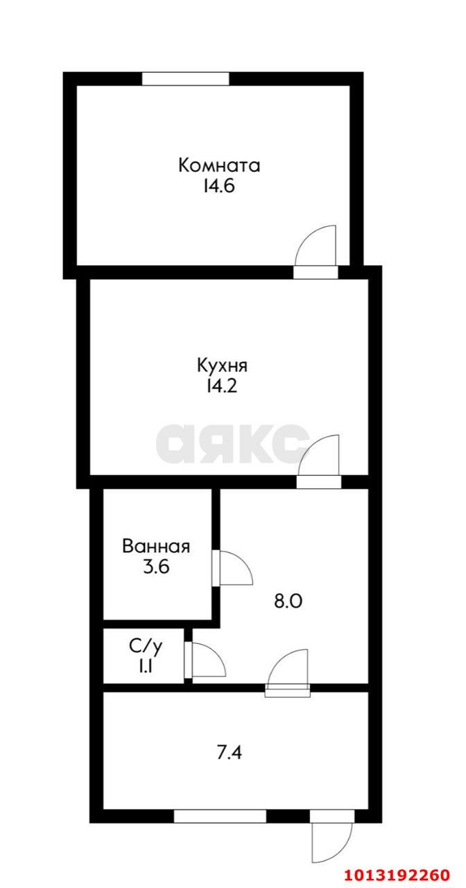 Фото №10: 2-комнатная квартира 48 м² - Плодородный, Прикубанский внутригородской округ, 11