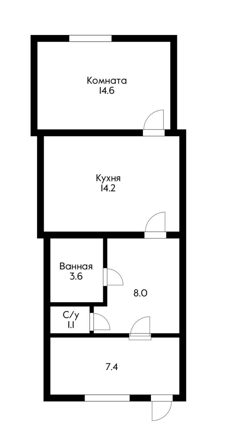 Фото №1: 2-комнатная квартира 48 м² - Плодородный, мкр. Прикубанский внутригородской округ, 11