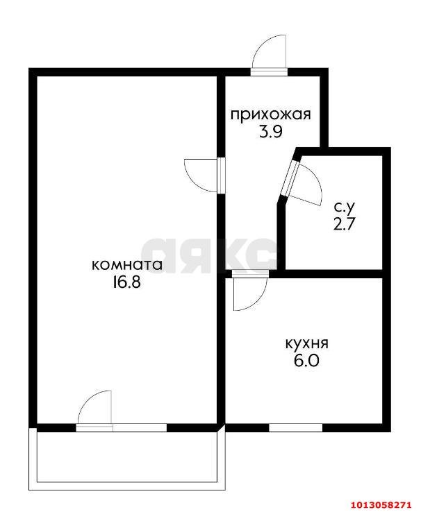 Фото №7: 1-комнатная квартира 31 м² - Краснодар, Славянский, ул. Крымская, 59