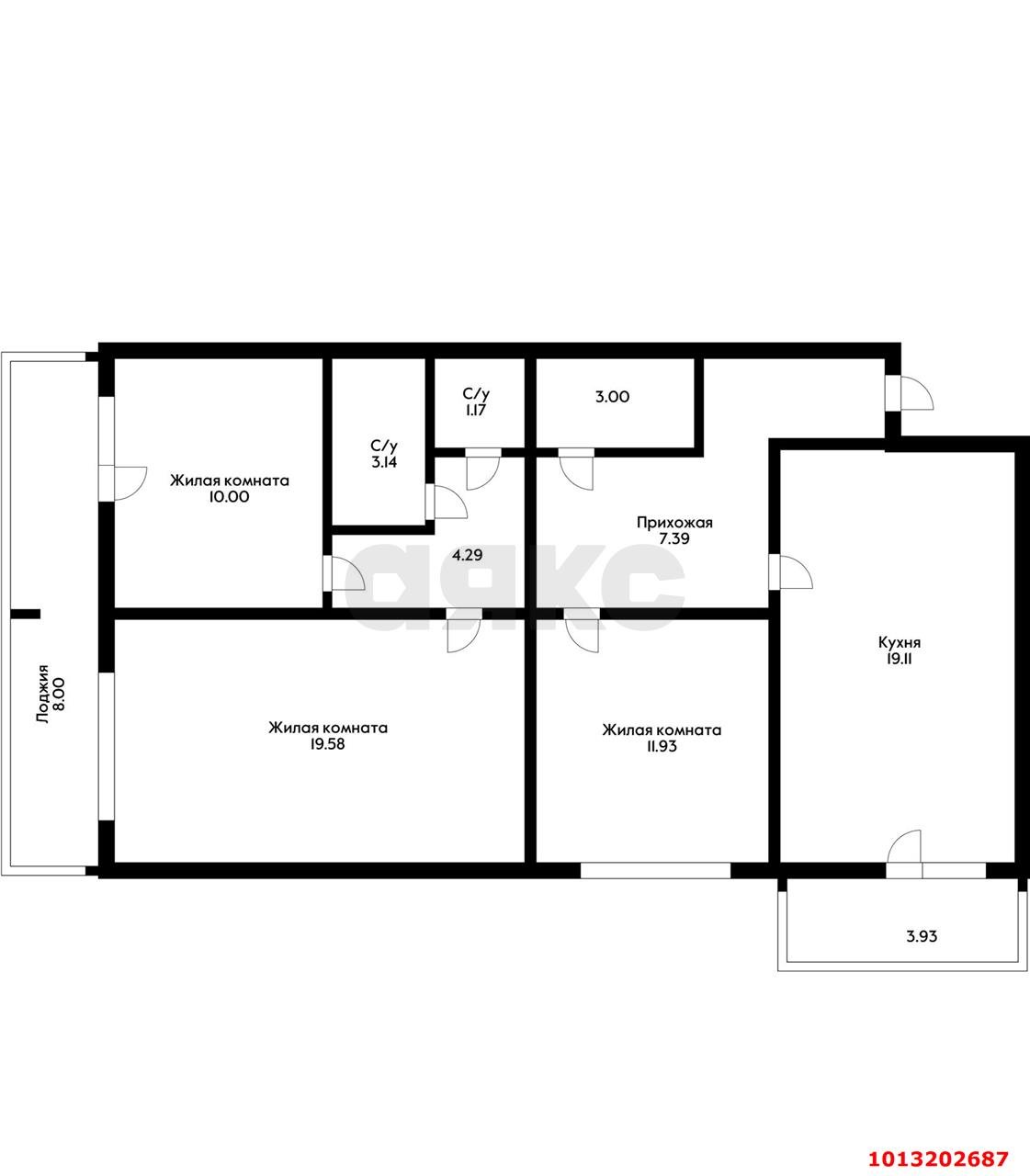 Фото №18: 3-комнатная квартира 95 м² - Краснодар, Черёмушки, ул. Ставропольская, 183/2
