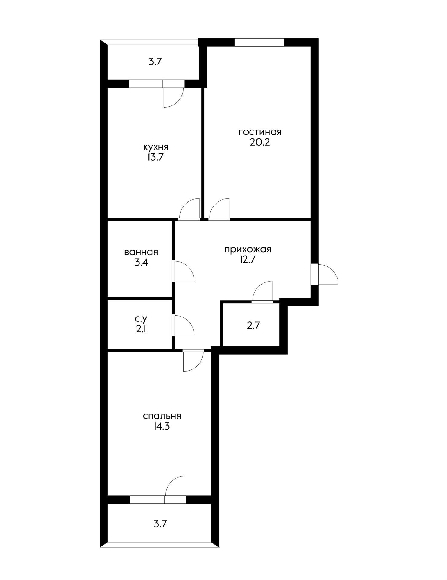 Фото №15: 2-комнатная квартира 78 м² - Краснодар, Центральный внутригородской округ, мкр. Школьный, ул. 9 Мая, 48/1к2