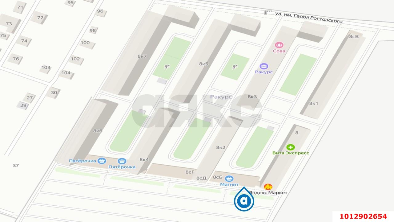 Фото №7: Торговое помещение 83 м² - Краснодар, жилой комплекс Ракурс, ул. имени Героя Ростовского, 8
