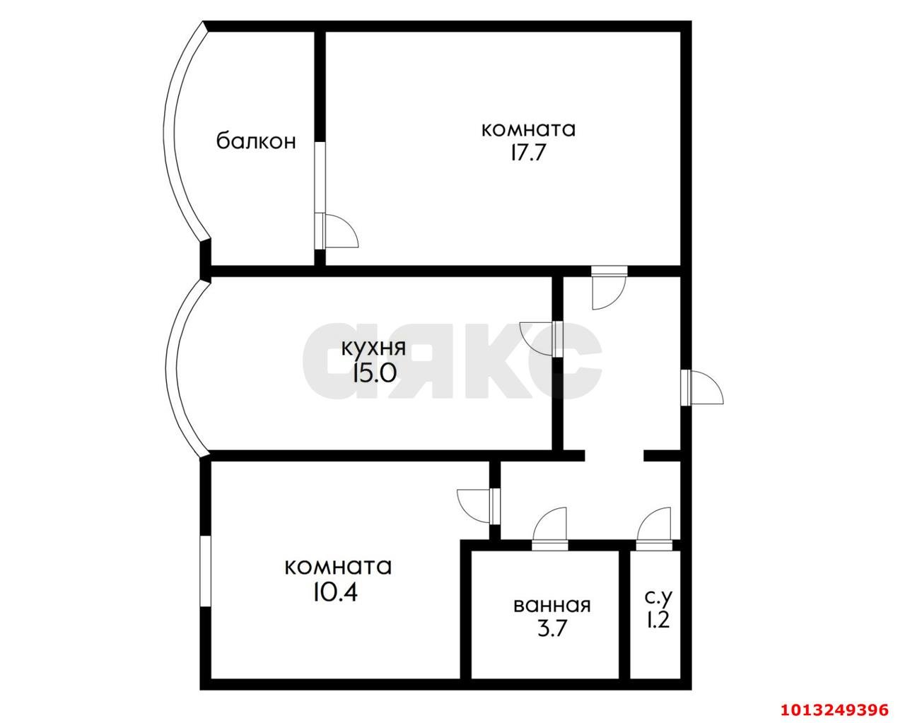 Фото №14: 2-комнатная квартира 60 м² - Краснодар, Западный внутригородской округ, ул. Рашпилевская, 32