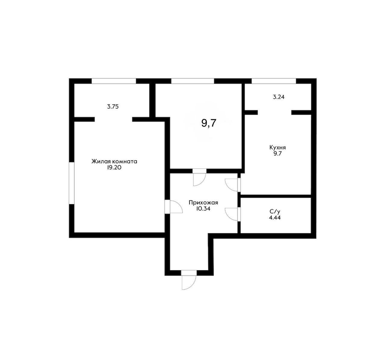 Фото №14: 2-комнатная квартира 71 м² - Краснодар, Прикубанский внутригородской округ, мкр. 40 лет Победы, ул. имени 40-летия Победы, 146/7