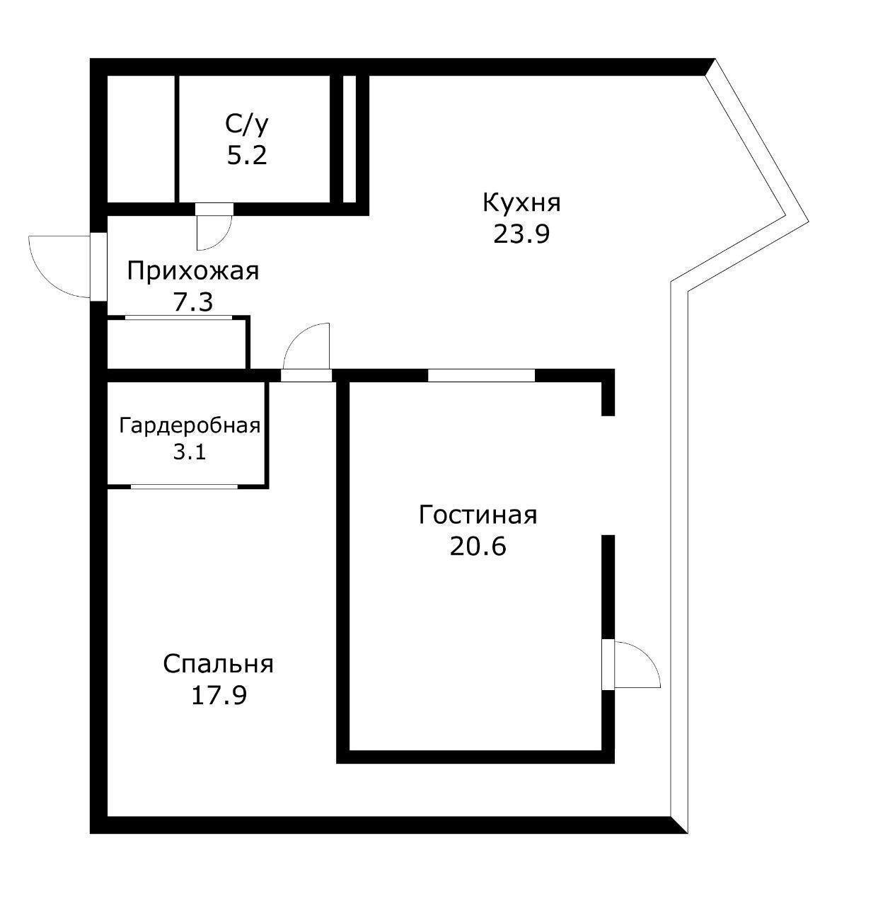 Фото №6: 2-комнатная квартира 79 м² - Краснодар, ЖК Седьмой Континент, Отделение № 1 совхоза Солнечный, Прикубанский внутригородской округ, Фестивальный, мкр. жилой комплекс Седьмой Континент, ул. Совхозная, 1к5