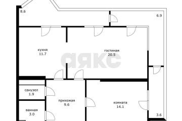Фото №2: 2-комнатная квартира 79 м² - Краснодар, мкр. жилой комплекс Седьмой Континент, ул. Совхозная, 1к5