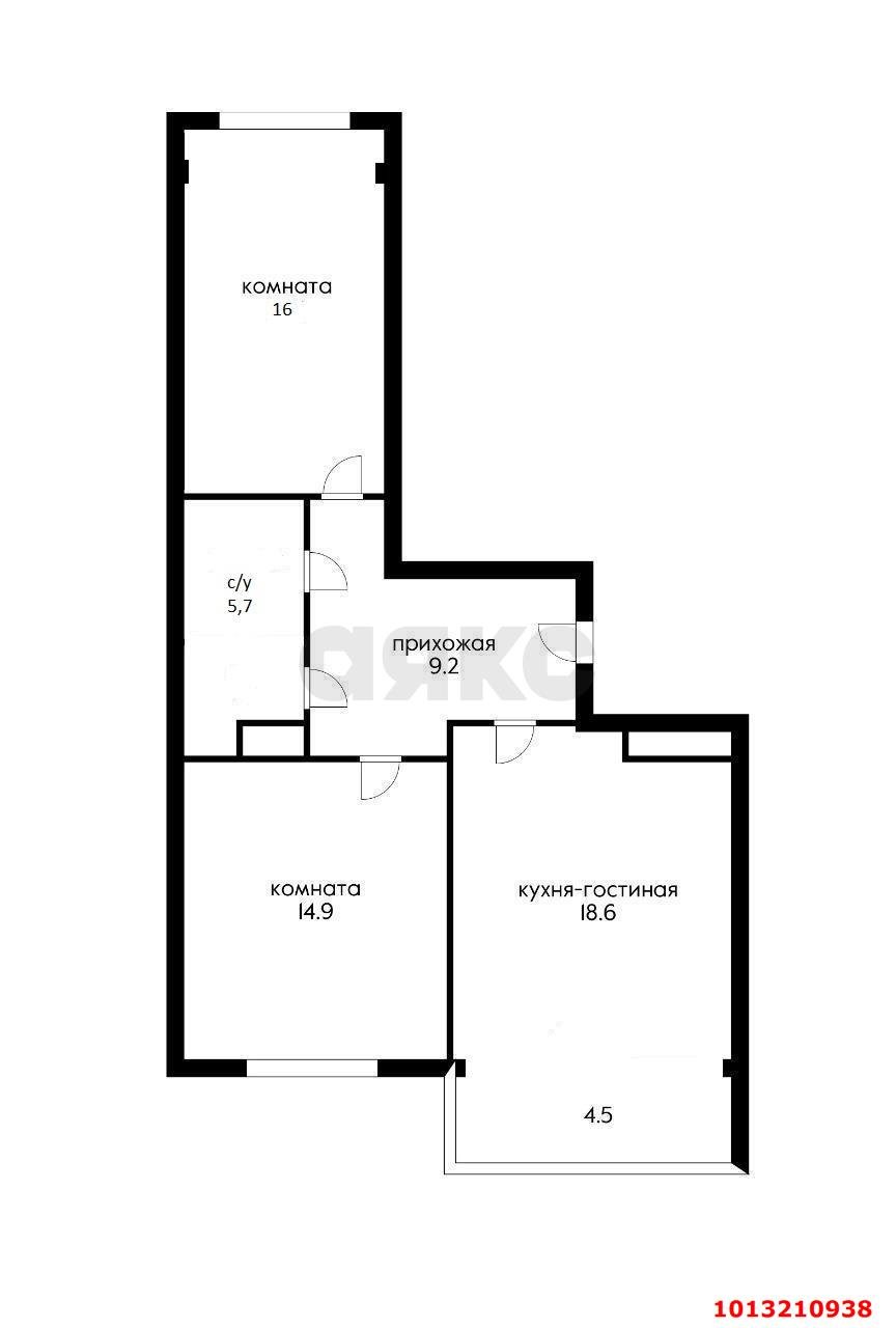 Фото №7: 2-комнатная квартира 56 м² - Краснодар, 1-й квартал, ул. Боспорская, 2