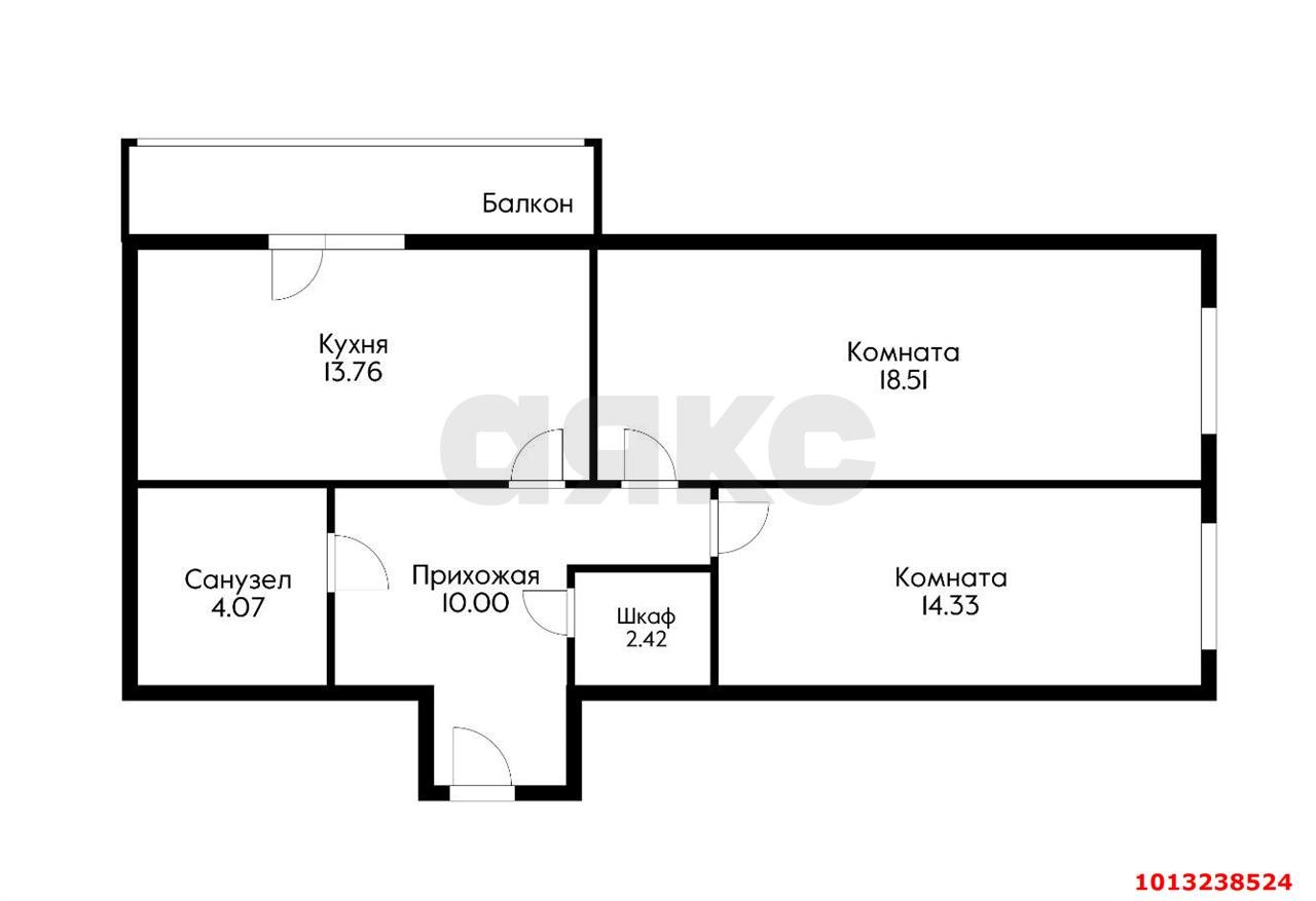 Фото №3: 2-комнатная квартира 64 м² - Краснодар, жилой комплекс Краски, ул. Краеведа Соловьёва, 6к4