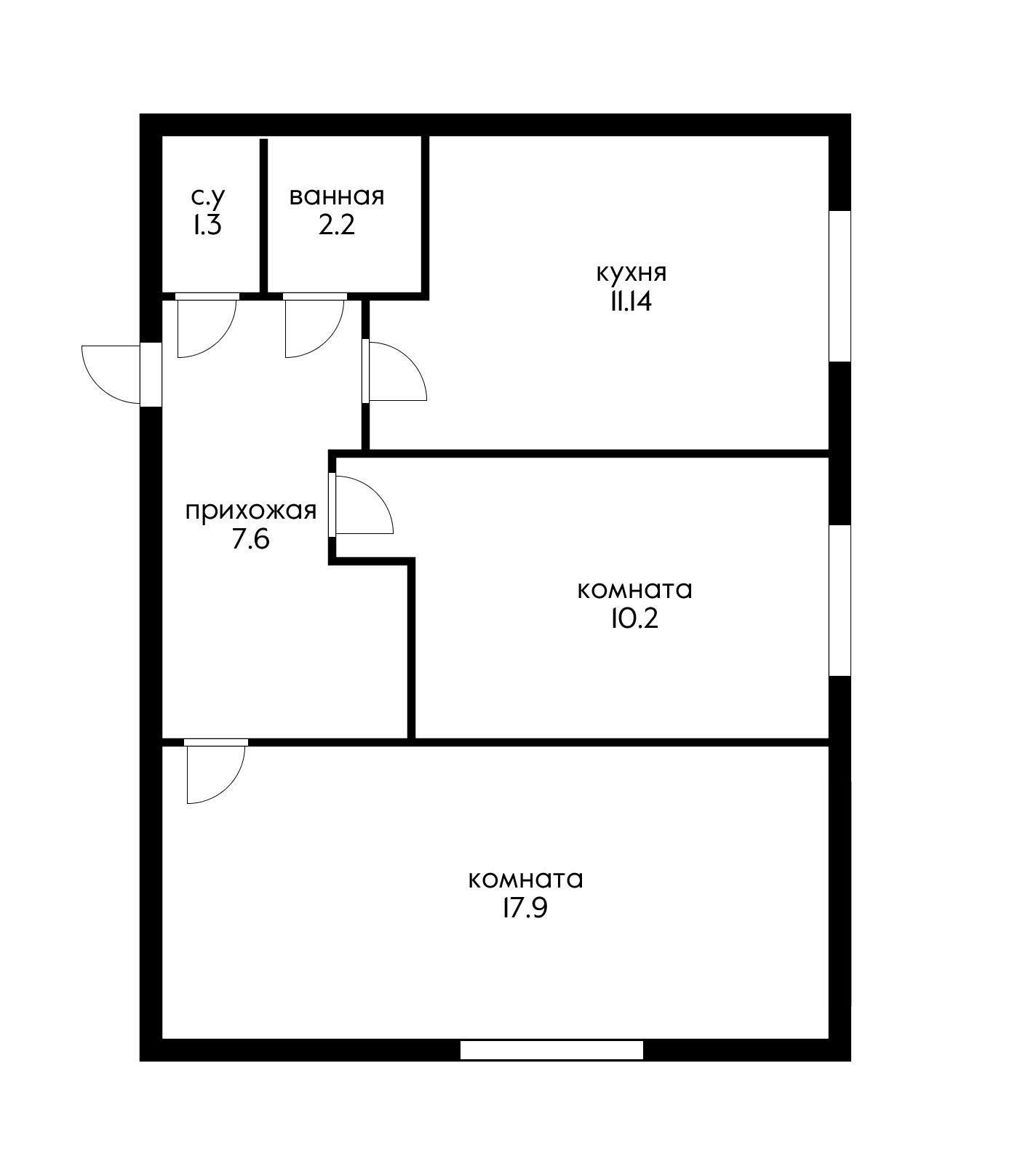Фото №12: 2-комнатная квартира 51 м² - Краснодар, Завод Радиоизмерительных Приборов, Прикубанский внутригородской округ, мкр. Музыкальный, ул. Агрохимическая, 130