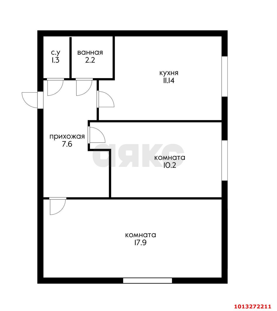 Фото №12: 2-комнатная квартира 51 м² - Краснодар, Музыкальный, ул. Агрохимическая, 130