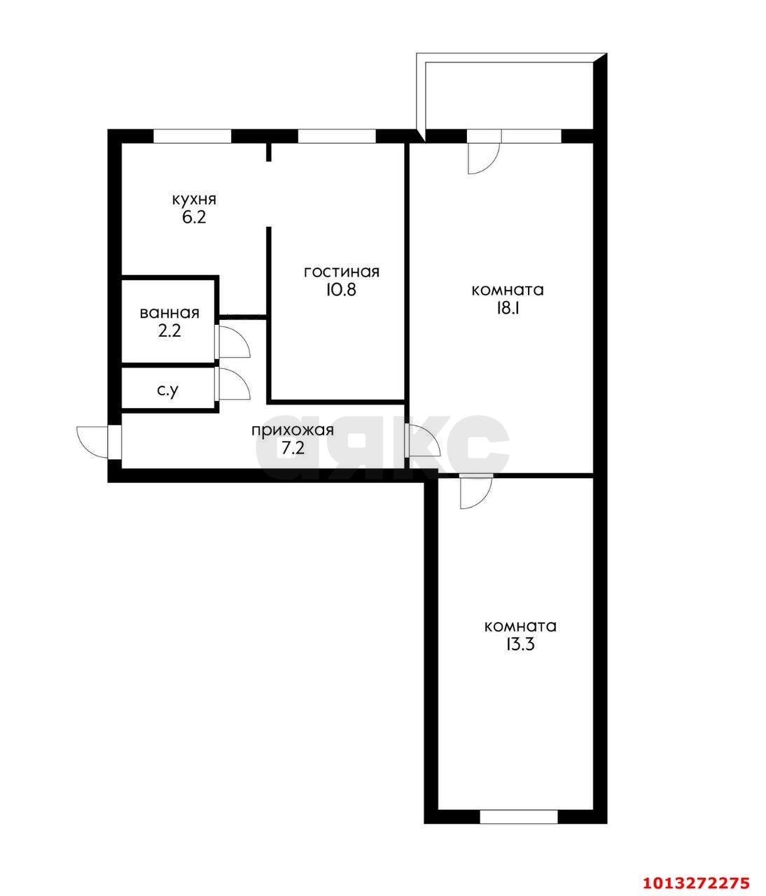 Фото №12: 3-комнатная квартира 63 м² - Краснодар, Прикубанский внутригородской округ, мкр. Завод Измерительных Приборов, ул. Московская, 54