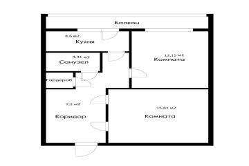 Фото №2: 2-комнатная квартира 59 м² - Краснодар, мкр. жилой комплекс Новая Португалия, ул. Ольденбуржская, 5