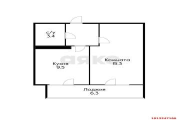 Фото №4: 1-комнатная квартира 35 м² - Краснодар, мкр. жилой комплекс Стрижи, ул. Автолюбителей, 1Гк1