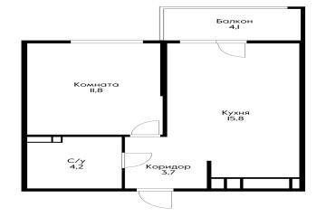 Фото №5: 1-комнатная квартира 36 м² - Краснодар, мкр. ЖК Абрикосово, 