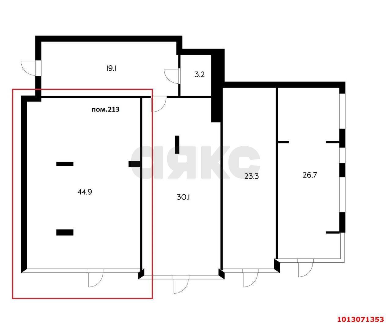 Фото №6: Коммерция 44 м² - Анапа, жилой комплекс Рождественский, мкр. жилой комплекс Рождественский, ул. Рождественская, 42