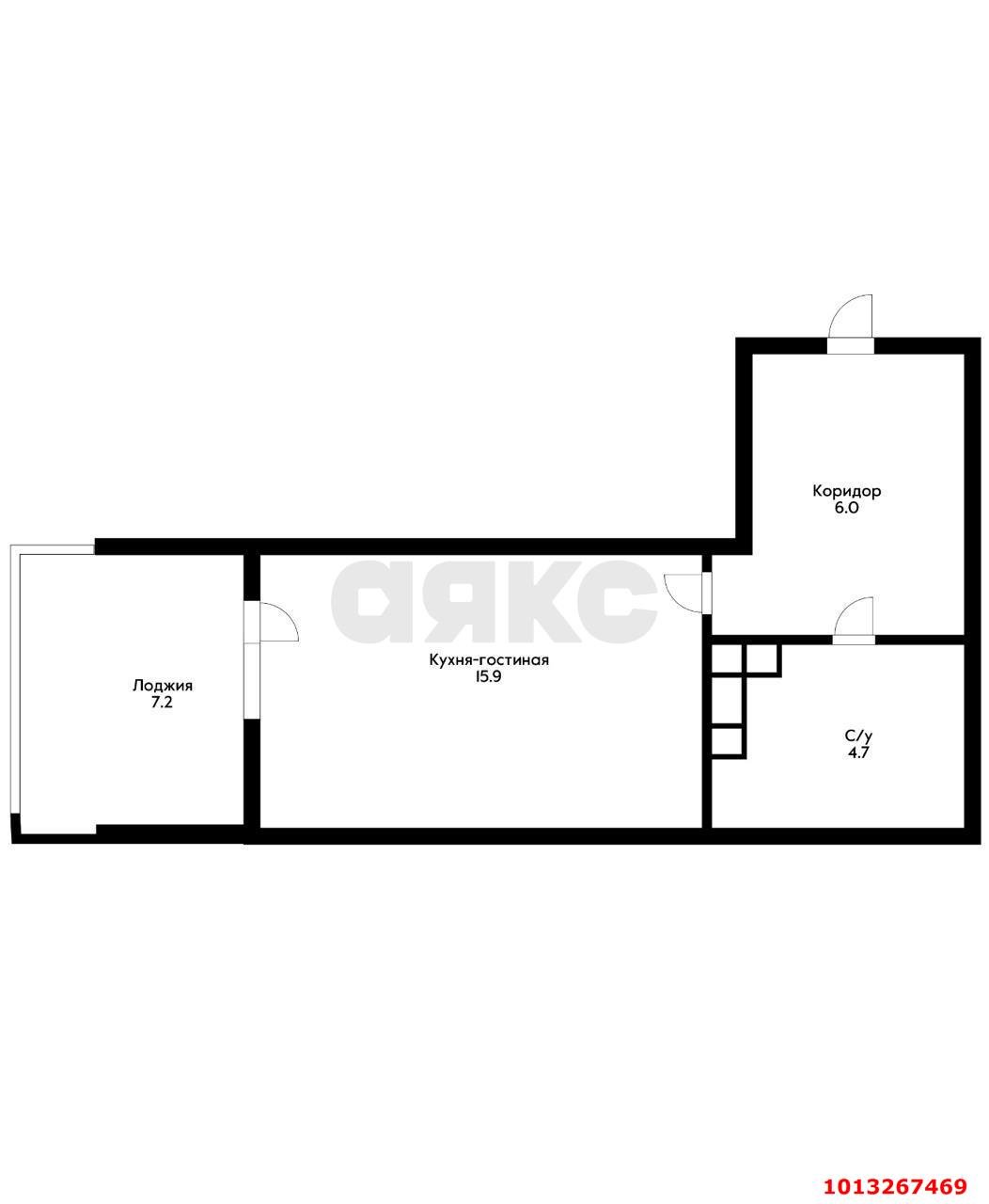 Фото №12: Студия 31 м² - Краснодар, Любимово