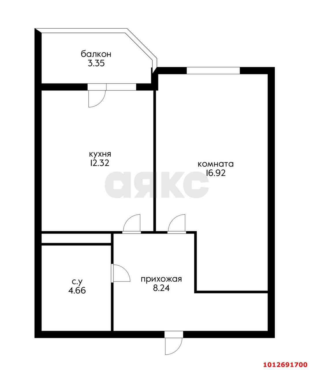 Фото №6: 1-комнатная квартира 43 м² - Краснодар, жилой комплекс Лучший, ул. Ростовское шоссе, 30/6