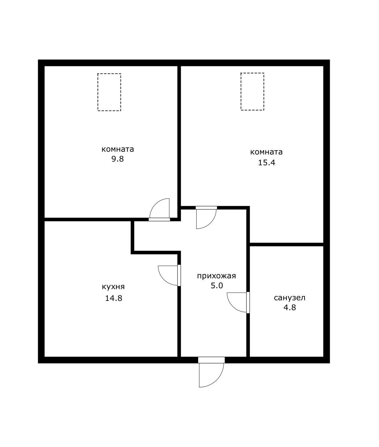 Фото №15: 2-комнатная квартира 49 м² - Краснодар, Прикубанский внутригородской округ, мкр. Сады Калинина, ул. Средняя, 81/4