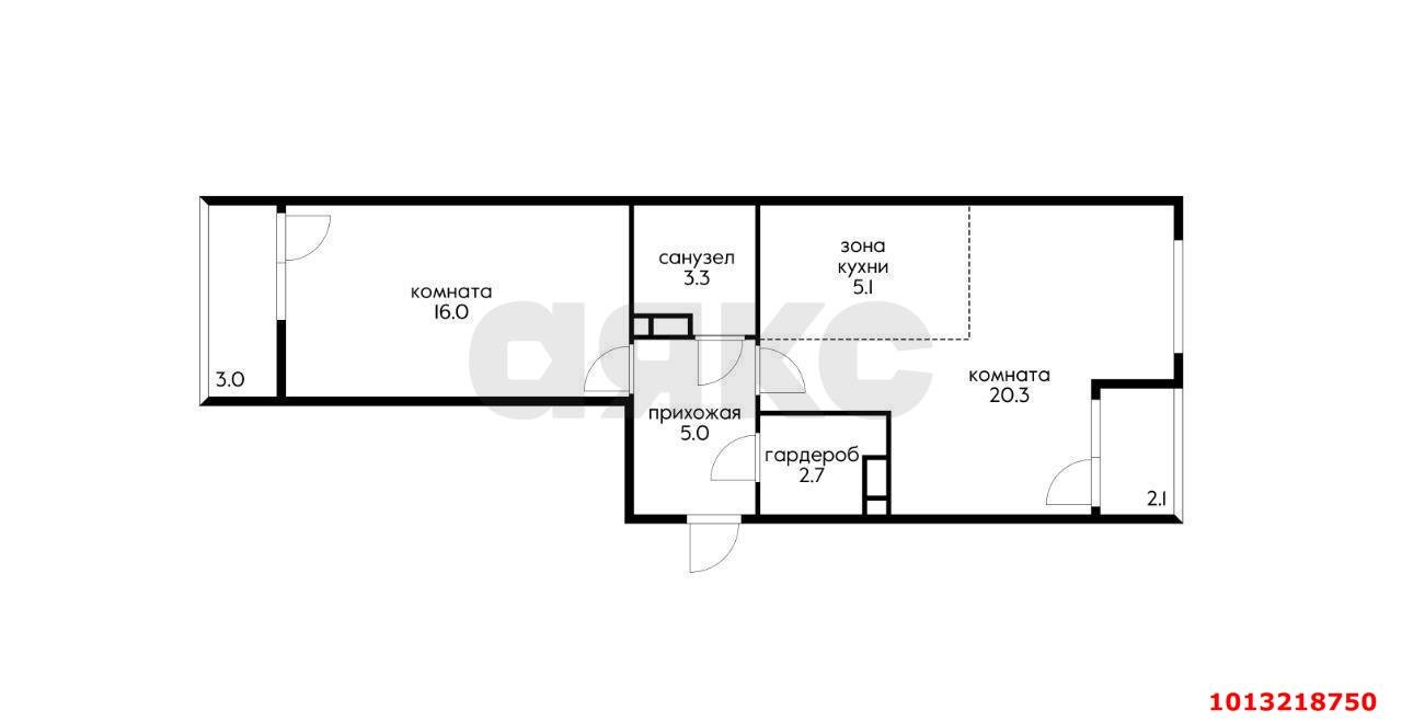 Фото №10: 2-комнатная квартира 52 м² - Краснодар, жилой комплекс Самолёт, ул. Западный Обход, 39/2