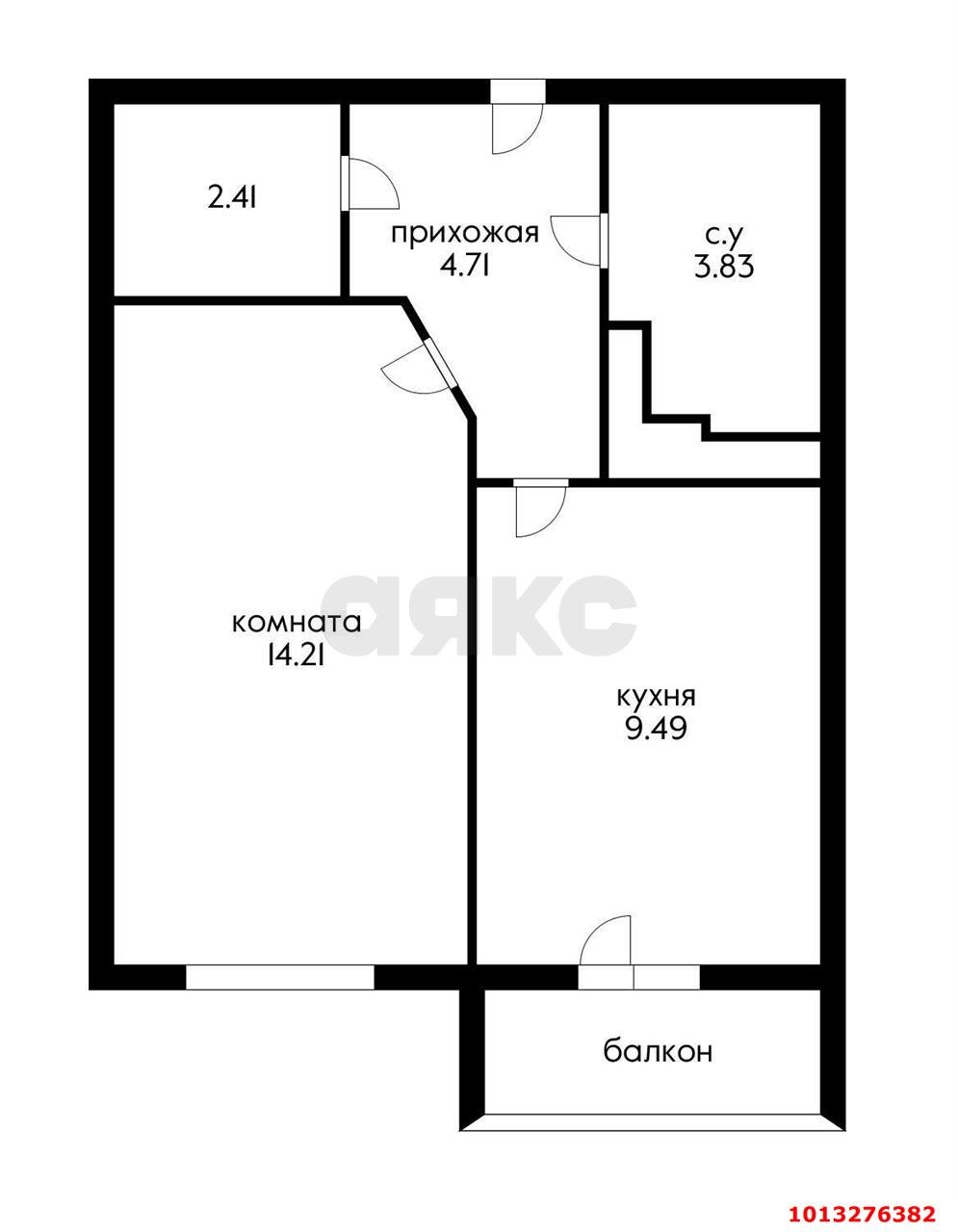 Фото №11: 1-комнатная квартира 37 м² - Краснодар, Молодёжный, ул. Дубравная, 1