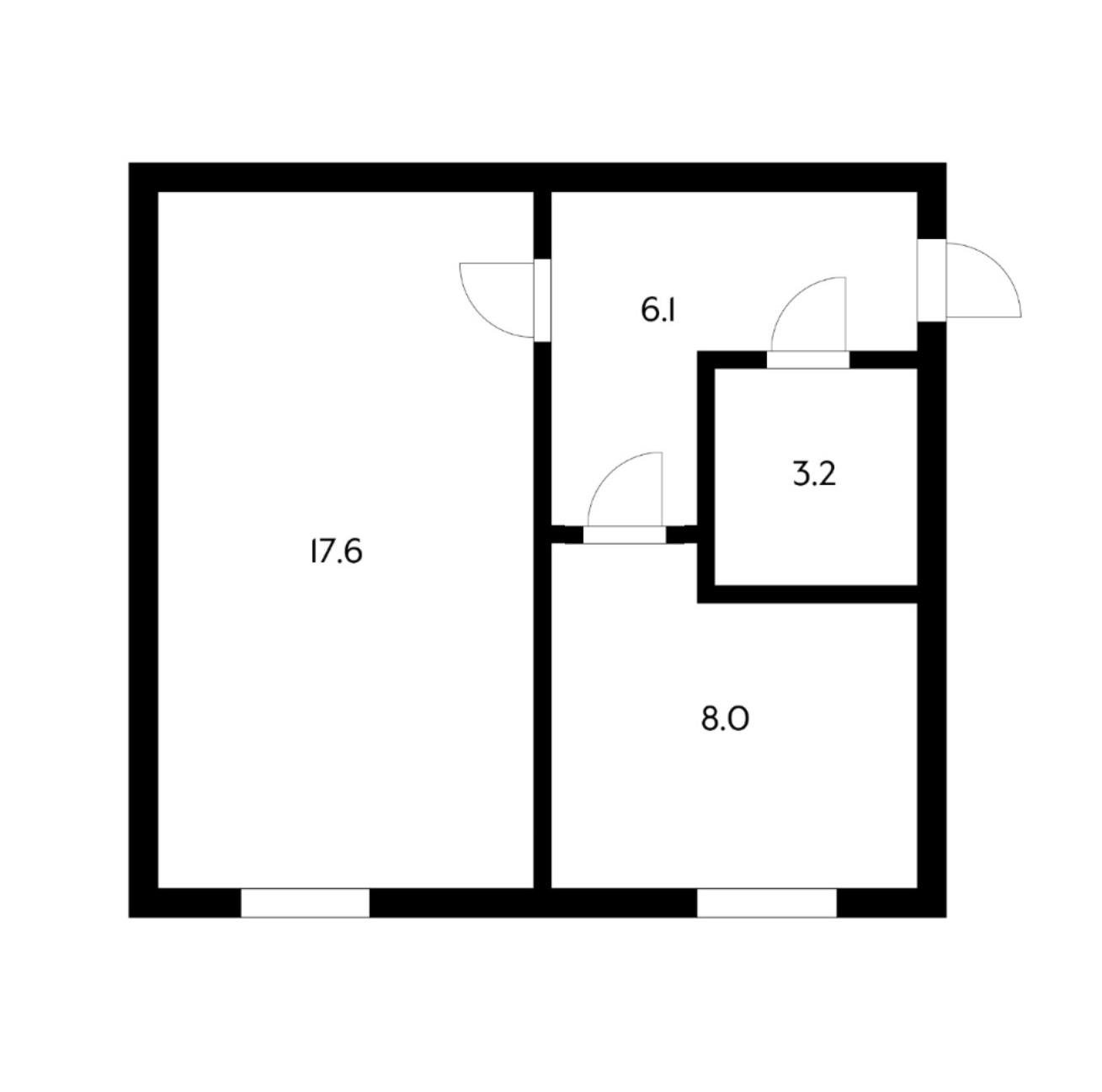 Фото №14: 1-комнатная квартира 35 м² - Краснодар, Прикубанский внутригородской округ, мкр. Музыкальный, ул. имени Мусоргского М.П., 17
