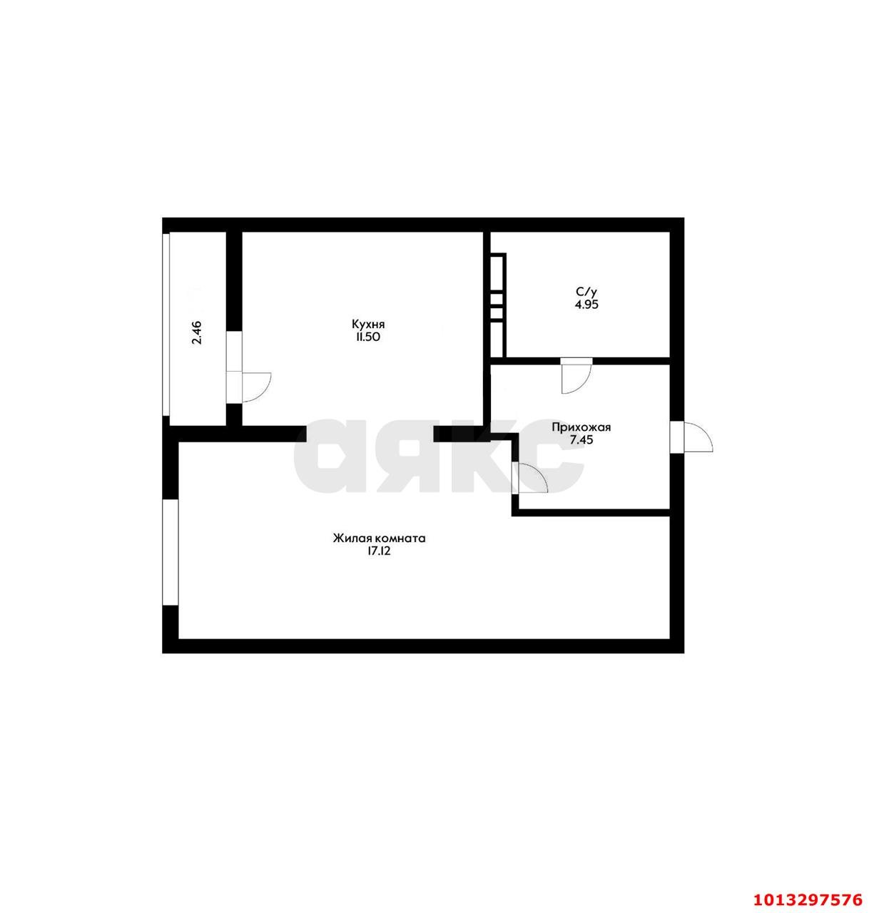 Фото №3: 1-комнатная квартира 43 м² - Краснодар, Гидростроителей, ул. Невкипелого, 10