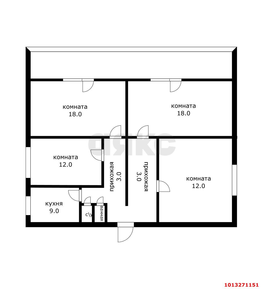 Фото №12: 4-комнатная квартира 85 м² - Краснодар, Центральный, ул. Промышленная, 21/3