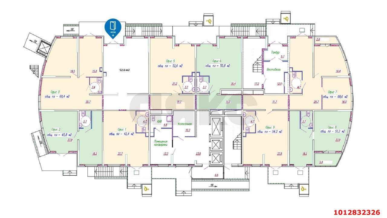 Фото №8: Коммерция 52 м² - Краснодар, Карасунский внутригородской округ, мкр. Почтовый, ул. имени Валерия Гассия, 4/7к4