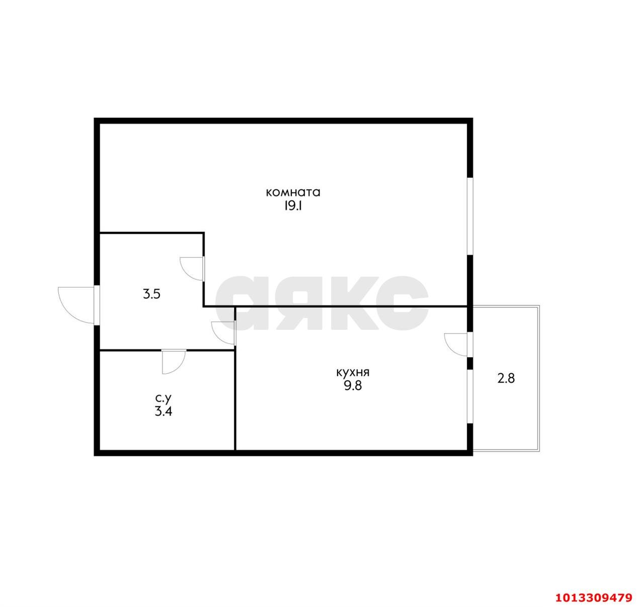 Фото №10: 1-комнатная квартира 40 м² - Краснодар, Прикубанский внутригородской округ, Музыкальный, мкр. Завод Радиоизмерительных Приборов, ул. имени С.В. Рахманинова, 32