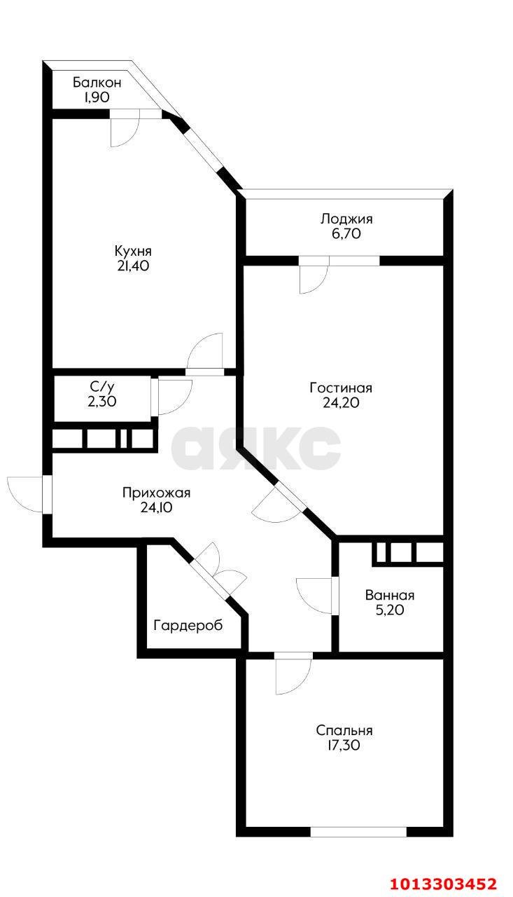 Фото №16: 3-комнатная квартира 102 м² - Краснодар, Центральный, ул. Ломоносова, 94