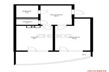 Фото №1: 1-комнатная квартира 45 м² - Краснодар, мкр. жилой комплекс Red777, ул. Адмирала Крузенштерна, 5