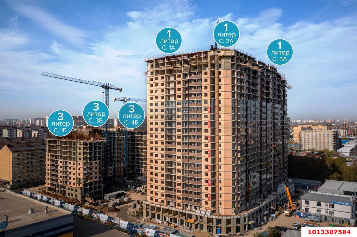 Фото №2: 1-комнатная квартира 34 м² - Краснодар, Прикубанский внутригородской округ, мкр. Музыкальный, ул. Российская, 257/7