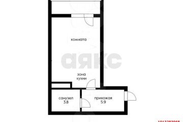 Фото №2: Студия 26 м² - Краснодар, мкр. Московский, ул. им. Артюшкова В.Д., 23