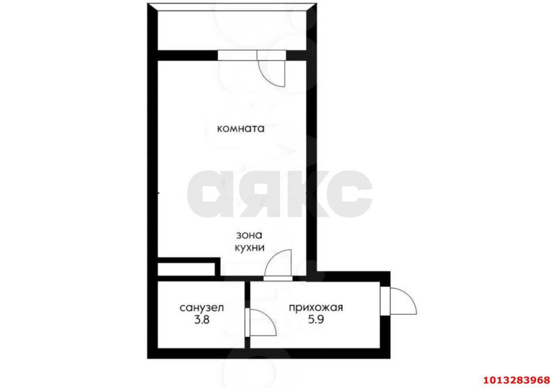 Фото №2: Студия 26 м² - Краснодар, Московский, ул. им. Артюшкова В.Д., 23