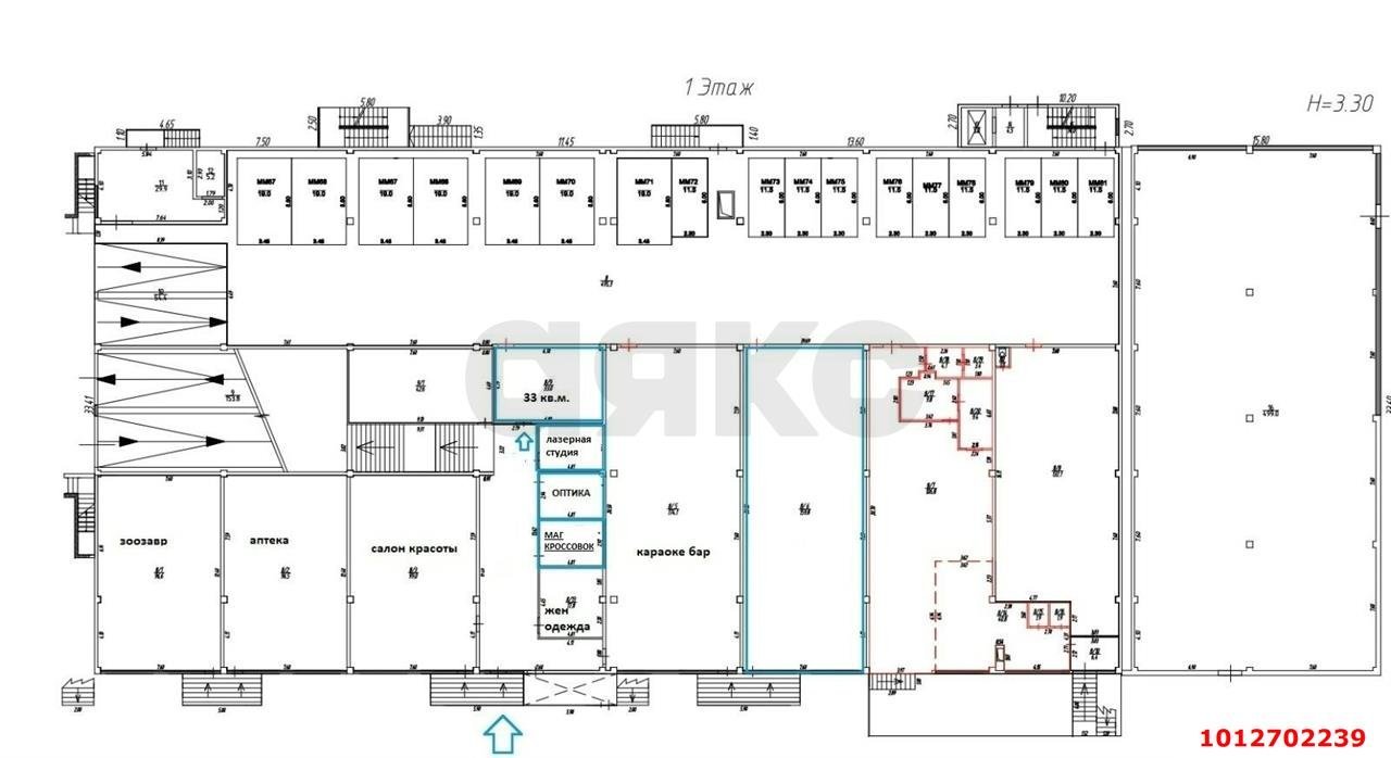 Фото №11: Торговое помещение 51 м² - Краснодар, имени Петра Метальникова, ул. Петра Метальникова, 28А