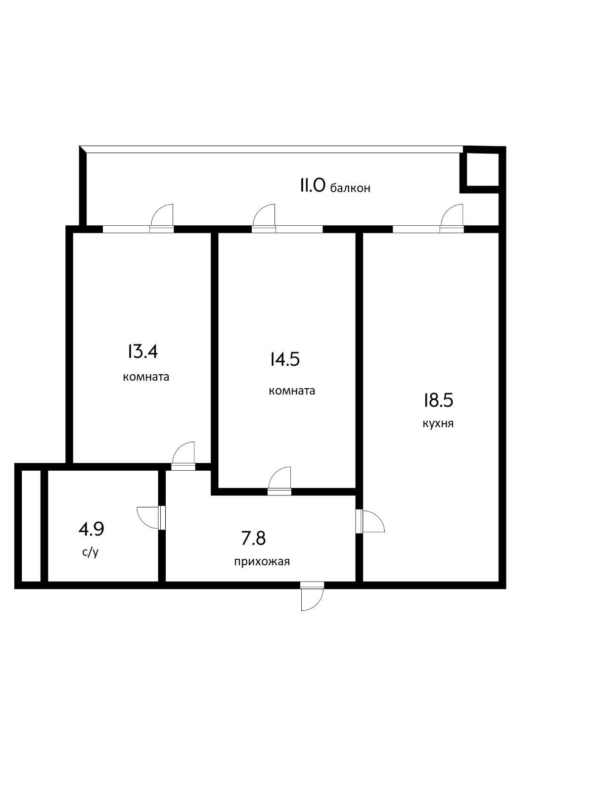 Фото №15: 2-комнатная квартира 70 м² - Краснодар, ЖК На Садовой, Центральный внутригородской округ, Центральный, мкр. жилой комплекс На Садовой, ул. Садовая, 159