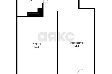 Фото №1: 1-комнатная квартира 44 м² - Краснодар, мкр. жилой комплекс Новелла, ул. Питерская, 40