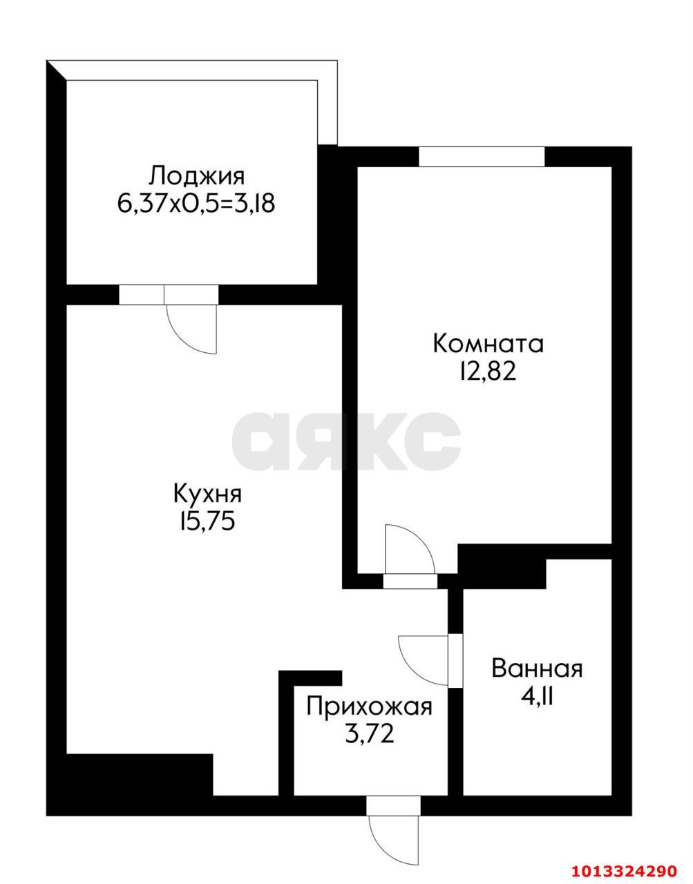 Фото №8: 1-комнатная квартира 40 м² - Краснодар, Прикубанский внутригородской округ, квартал Доброта, мкр. Любимово, 16