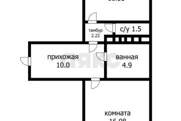 Фото №5: 1-комнатная квартира 45 м² - Краснодар, мкр. Почтовый, пр-кт имени писателя Знаменского, 9к1