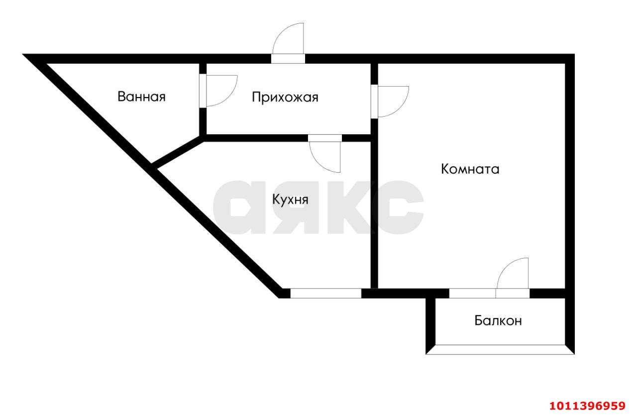 Фото №11: 1-комнатная квартира 47 м² - Краснодар, Прикубанский внутригородской округ, Завод Радиоизмерительных Приборов, мкр. Музыкальный, ул. имени Ф.И. Шаляпина, 32/1