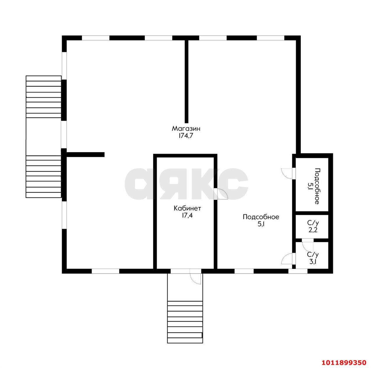 Фото №8: Коммерция 161 м² - Краснодар, Прикубанский внутригородской округ, Славянский, мкр. Светлоград, ул. Красных Партизан, 1/3к7