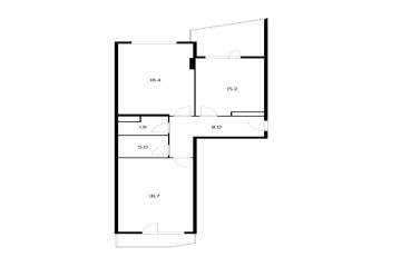 Фото №1: 2-комнатная квартира 67 м² - Краснодар, мкр. Догма Парк, ул. Марины Цветаевой, 3к1