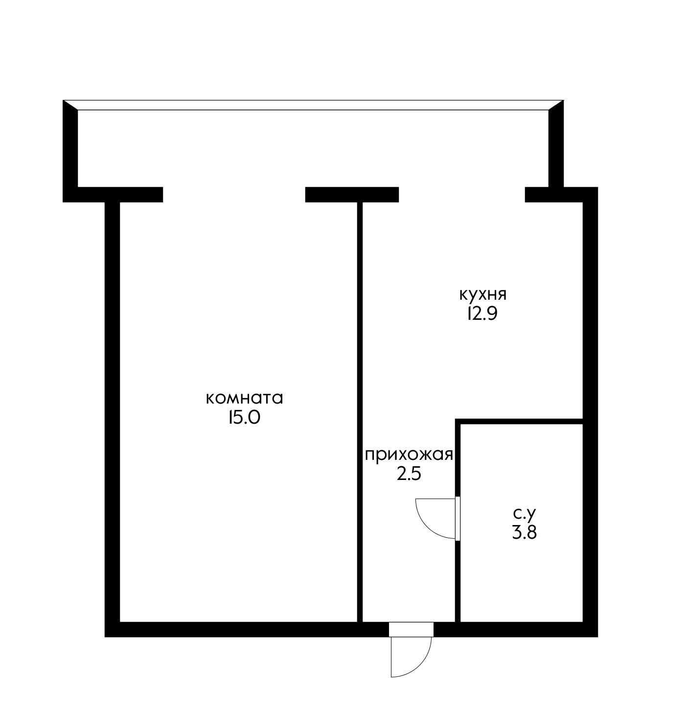 Фото №11: 1-комнатная квартира 40 м² - Российский, мкр. Прикубанский внутригородской округ, ул. Очаковская, 3