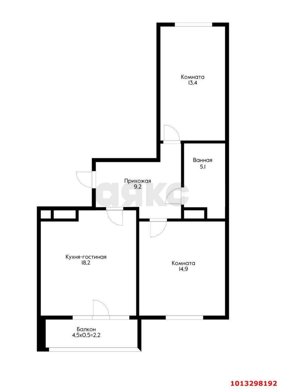 Фото №4: 2-комнатная квартира 65 м² - Краснодар, 3-й квартал, 