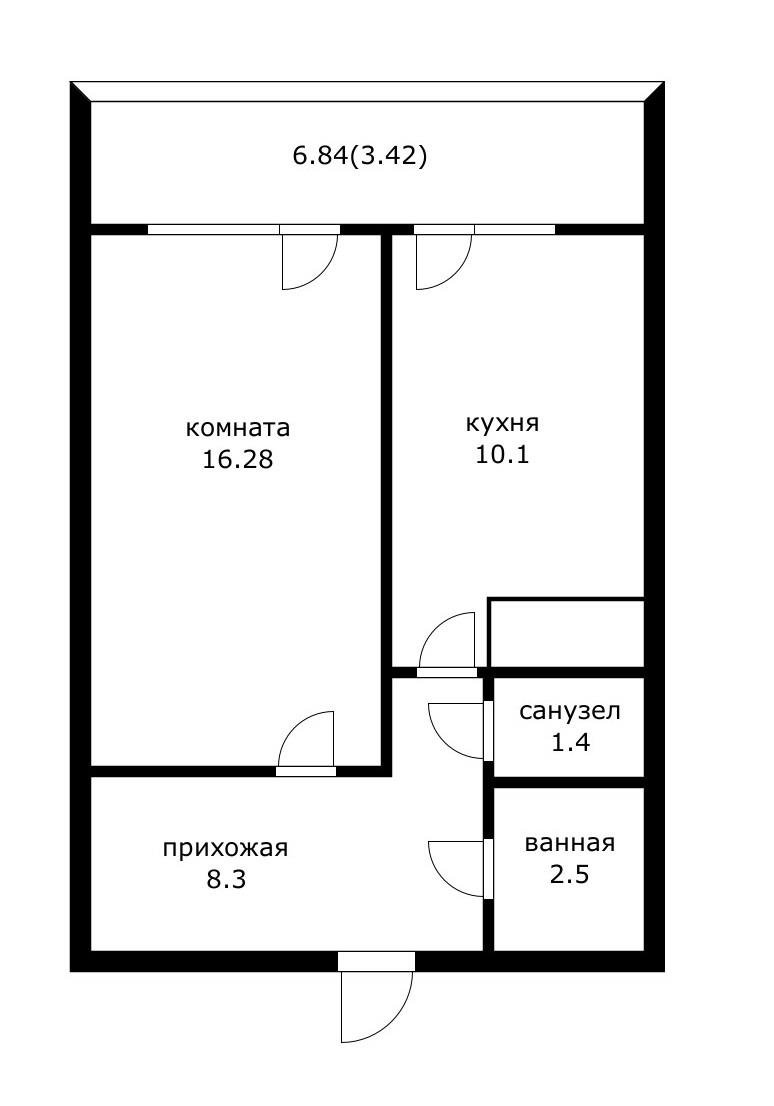Фото №14: 1-комнатная квартира 45 м² - Краснодар, Карасунский внутригородской округ, Гидростроителей, мкр. жилой комплекс 7 Вершин