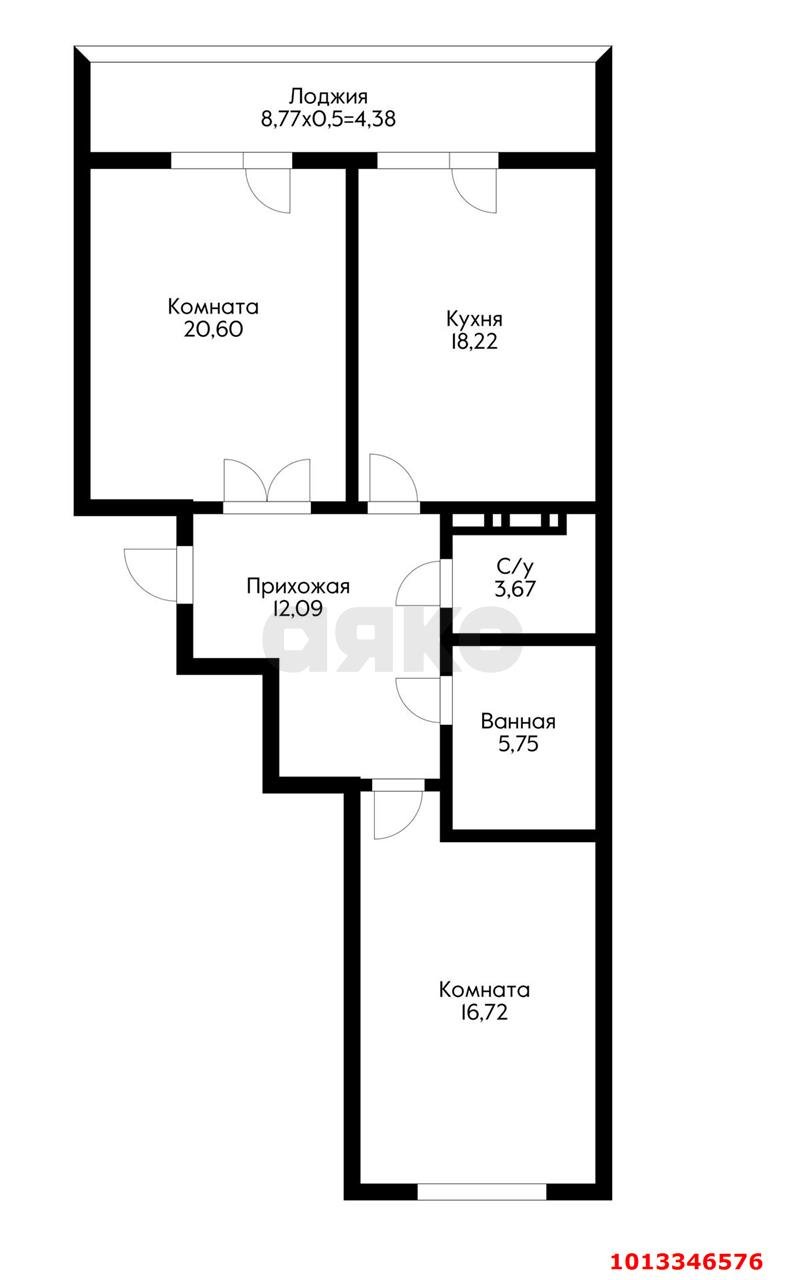 Фото №9: 2-комнатная квартира 86 м² - Краснодар, жилой комплекс Арбат, 
