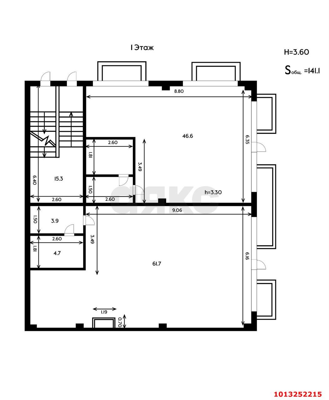 Фото №2: Торговое помещение 422 м² - Краснодар, жилой комплекс Ракурс, ул. имени Героя Ростовского, 8сВ