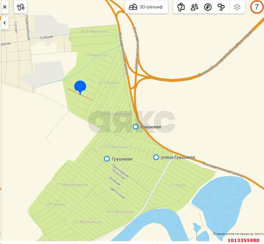 Фото №9: Земельный участок 8 сот. - садовое некоммерческое товарищество Авиатор, мкр. Прикубанский внутригородской округ, ул. Грушевая, 273