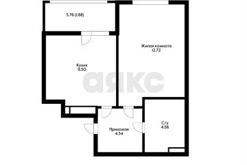 Фото №5: 1-комнатная квартира 35 м² - Краснодар, мкр. Светлоград, ул. Красных Партизан, 1/4к16