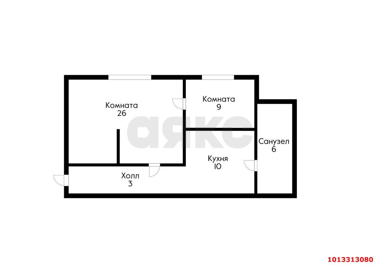 Фото №14: 2-комнатная квартира 54 м² - Краснодар, Центральный внутригородской округ, мкр. Центральный, ул. Чапаева, 98